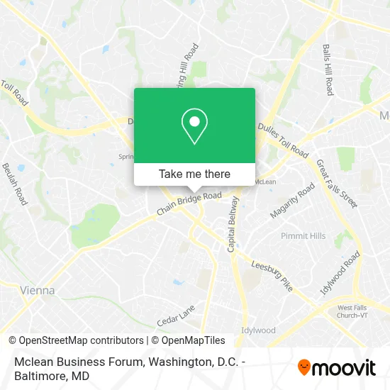 Mclean Business Forum map