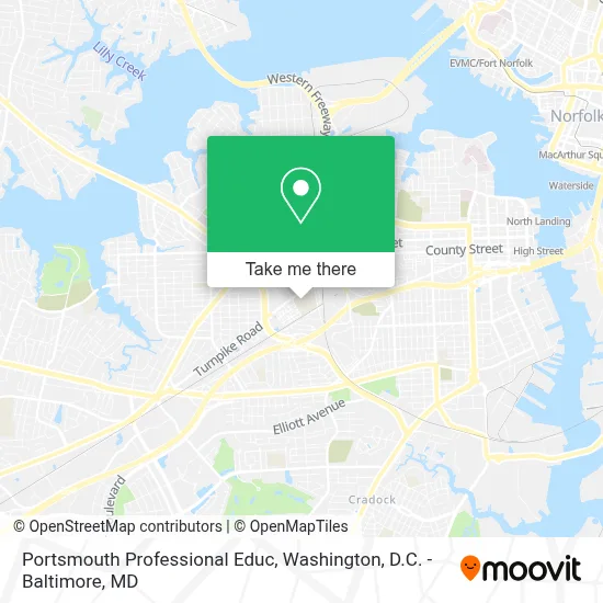 Portsmouth Professional Educ map