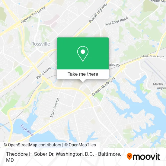 Theodore H Sober Dr map
