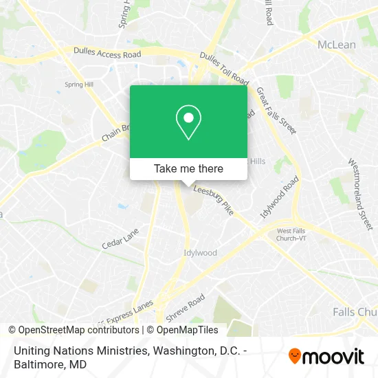 Uniting Nations Ministries map
