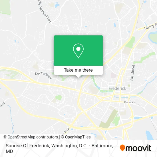 Sunrise Of Frederick map