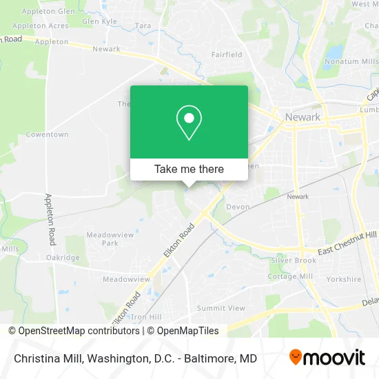 Christina Mill map
