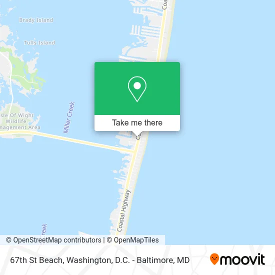 67th St Beach map