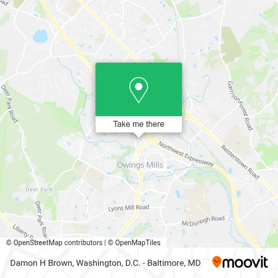 Damon H Brown map