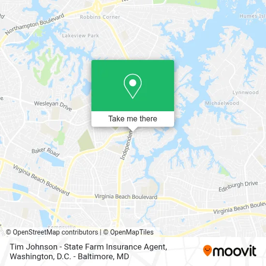 Tim Johnson - State Farm Insurance Agent map