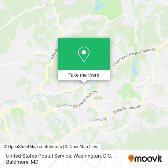 United States Postal Service map