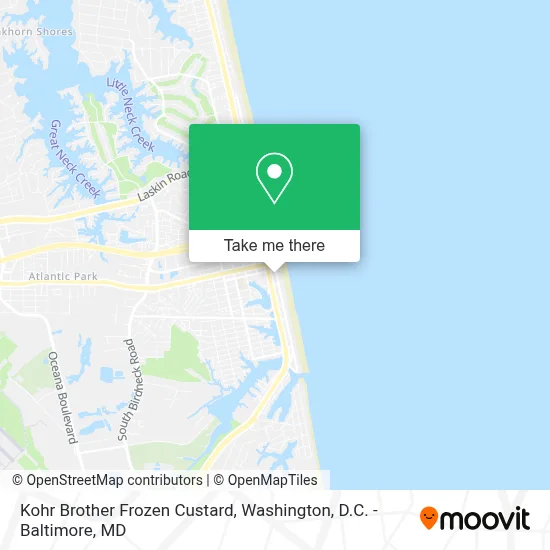 Kohr Brother Frozen Custard map