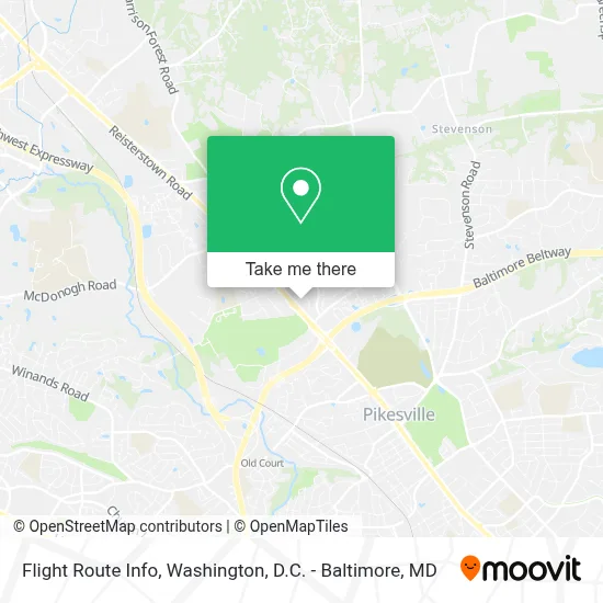 Flight Route Info map