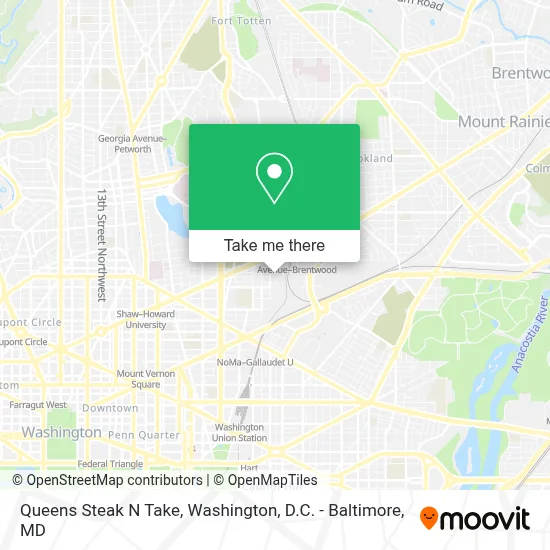 Queens Steak N Take map