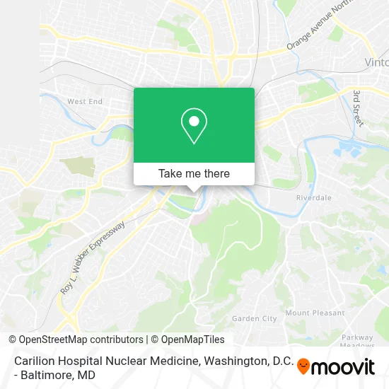 Carilion Hospital Nuclear Medicine map