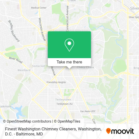 Finest Washington Chimney Cleaners map
