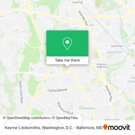 Keyme Locksmiths map