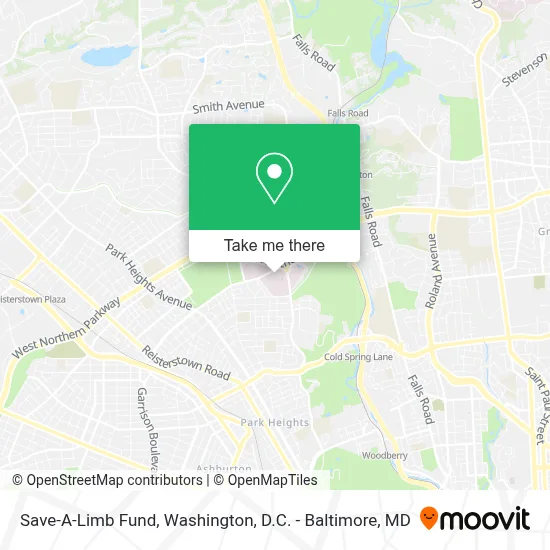 Save-A-Limb Fund map
