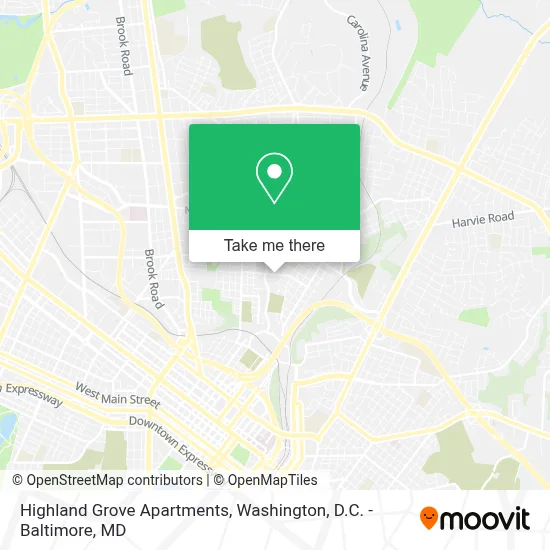 Highland Grove Apartments map