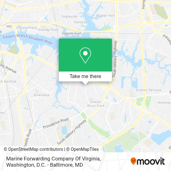 Marine Forwarding Company Of Virginia map