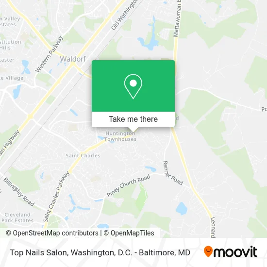 Top Nails Salon map