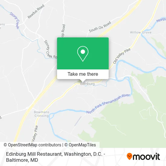 Edinburg Mill Restaurant map