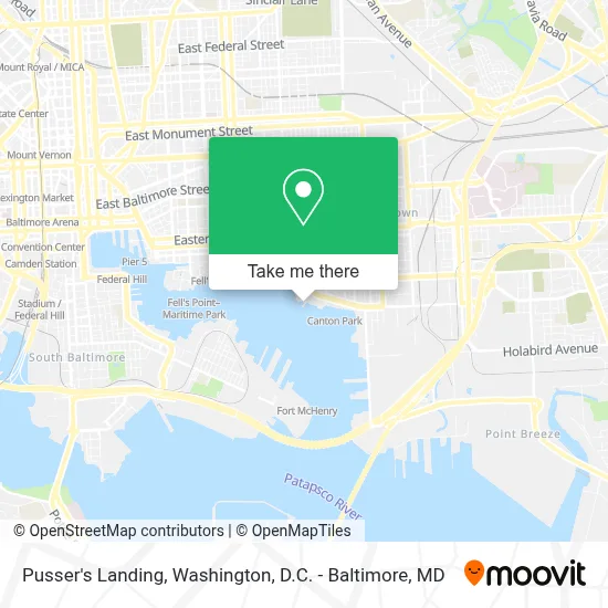 Pusser's Landing map