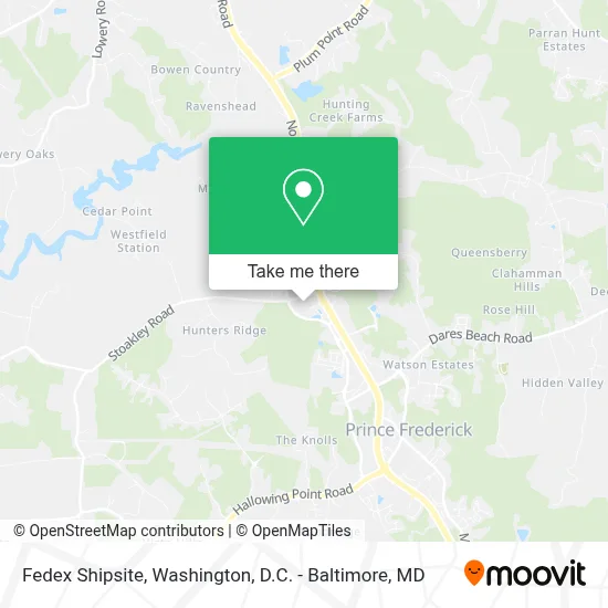 Fedex Shipsite map