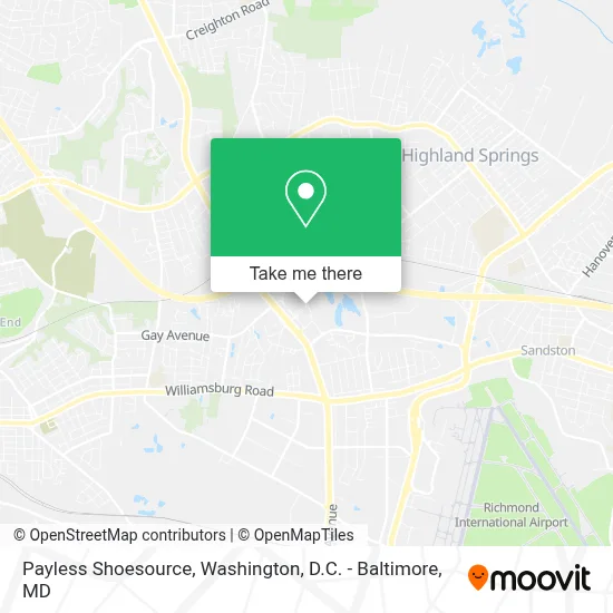 Payless Shoesource map