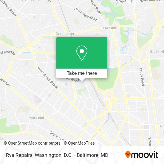 Rva Repairs map
