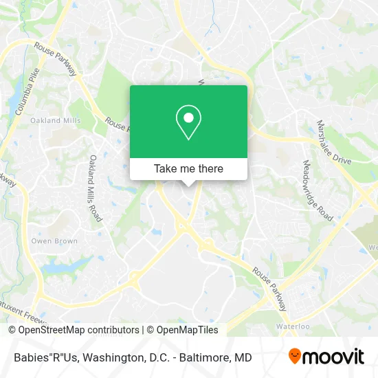 Babies"R"Us map