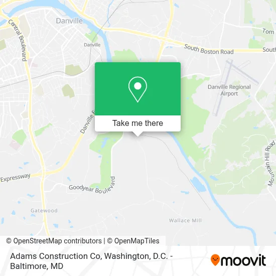 Adams Construction Co map