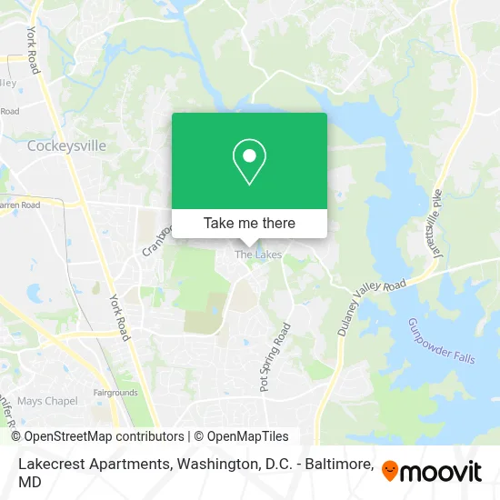 Lakecrest Apartments map