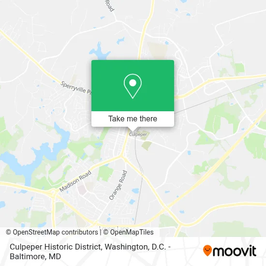 Culpeper Historic District map