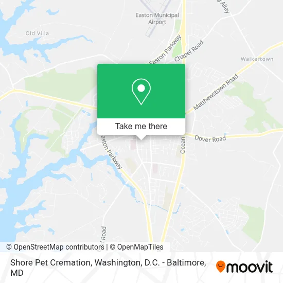 Shore Pet Cremation map