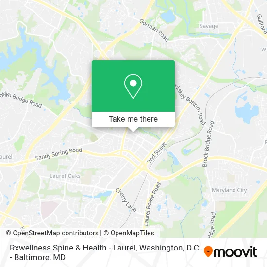 Rxwellness Spine & Health - Laurel map