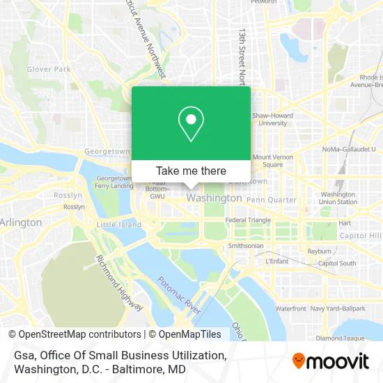 Gsa, Office Of Small Business Utilization map