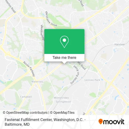 Fastenal Fulfillment Center map