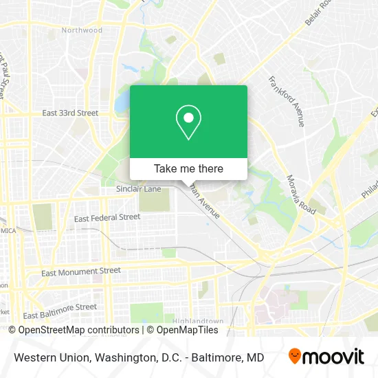 Western Union map