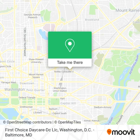 First Choice Daycare-Dc Llc map