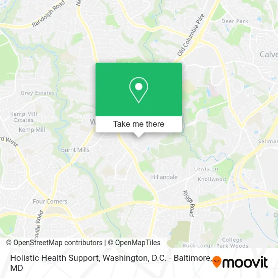 Holistic Health Support map