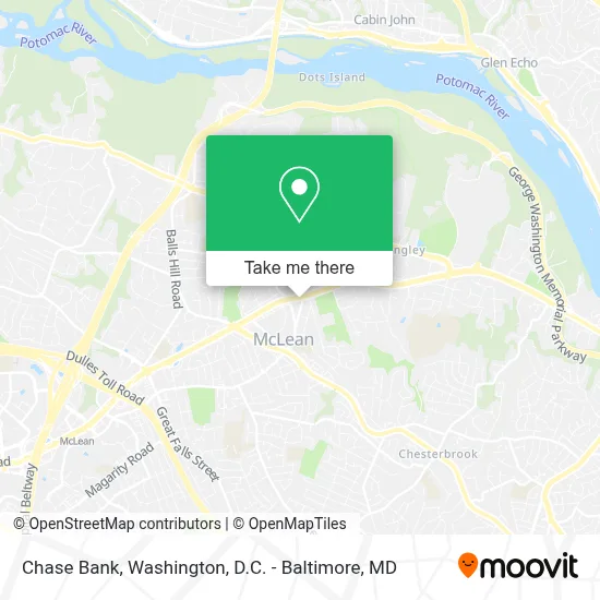 Chase Bank map