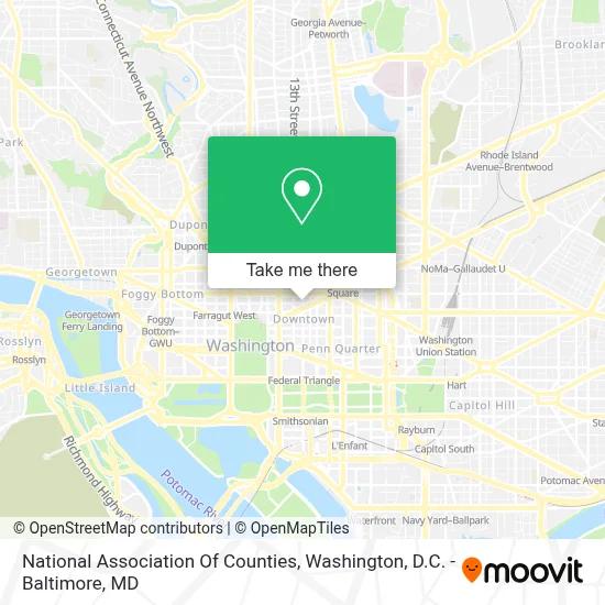 National Association Of Counties map