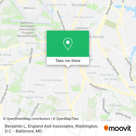 Benjamin L. England And Associates map