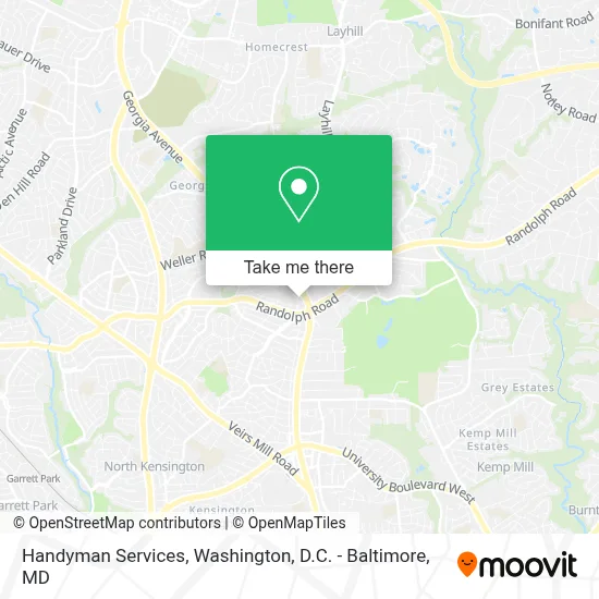 Handyman Services map