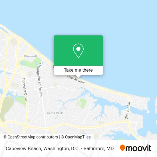 Capeview Beach map