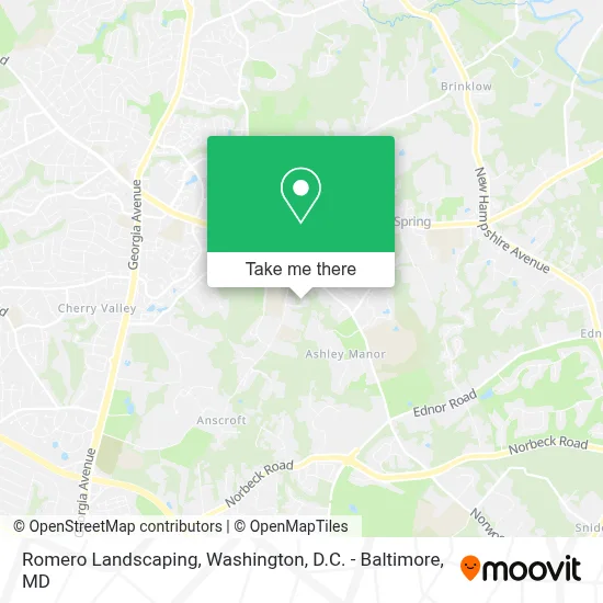 Romero Landscaping map