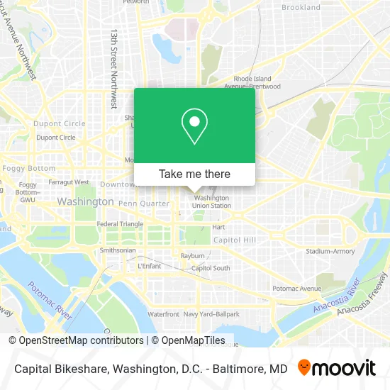Capital Bikeshare map