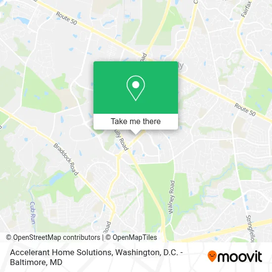 Accelerant Home Solutions map