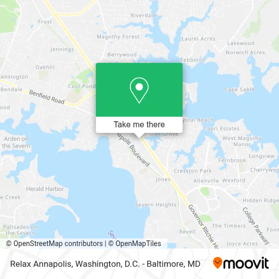 Relax Annapolis map