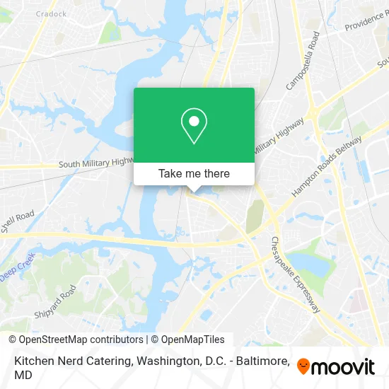 Kitchen Nerd Catering map