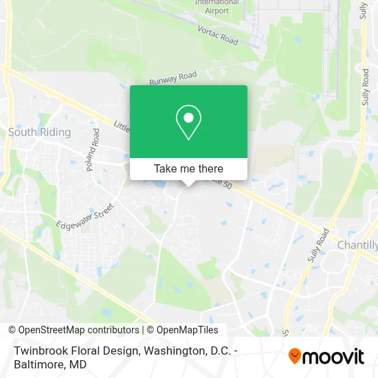 Twinbrook Floral Design map