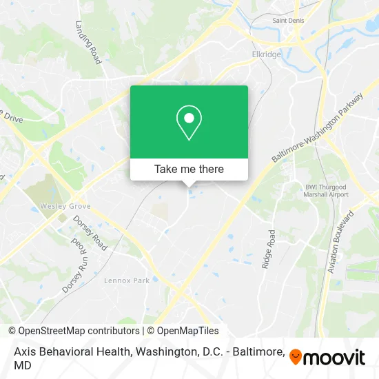 Axis Behavioral Health map