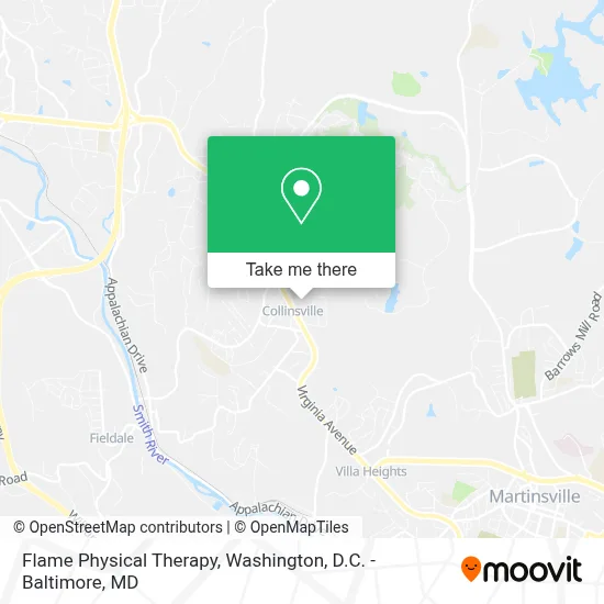 Flame Physical Therapy map