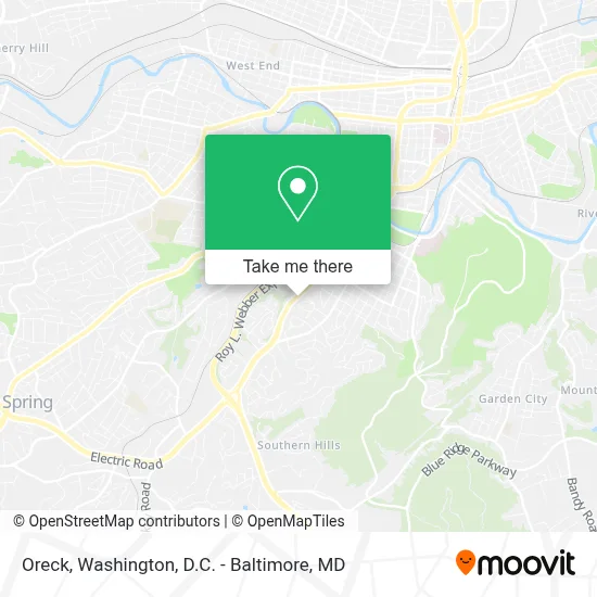 Oreck map